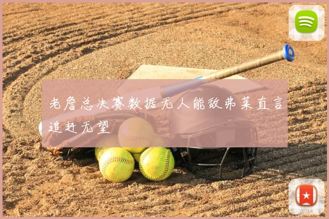 老詹总决赛数据无人能敌弗莱直言追赶无望