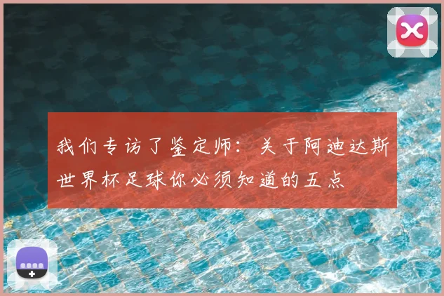 我们专访了鉴定师:关于阿迪达斯世界杯足球你必须知道的五点